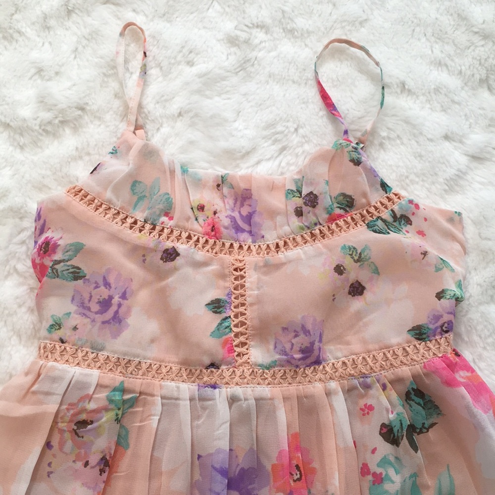Girls Floral Spring Dress - Picture 2 of 5